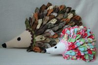 The Hedgepig Pattern hedgehog in two sizes