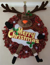 Christmas Rudolph Wreath Pattern
