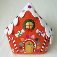 Candy cushion gingerbread house  pattern or kit - Pattern