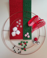 Ho Ho Ho Santa wreath embellishment kit