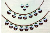 Plum Puds Christmas Bunting Pattern